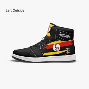 Uganda High Top Shoes: National Pride Sneakers