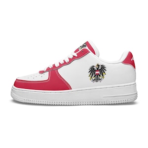 Austria Shoes, National Flag, Austria, Austrian Gift, Austrian Flag Premium Low Tops