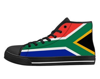 South Africa Canvas Shoes, National Flag, South Africa, South African Canvas Shoes, South Africa Flag Premium Shoes