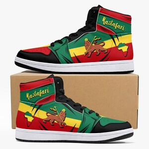 Rastafari Lion of Judah High Tops, National Flag, Rasta, Rastafari ...