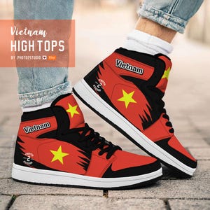 Vietnam High Top Shoes: National Pride Sneakers