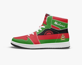 Malawi Flag Custom Shoes – Malawi National Sneakers, Custom Flag Footwear, Travel Souvenir & Gift for Malawi Pride