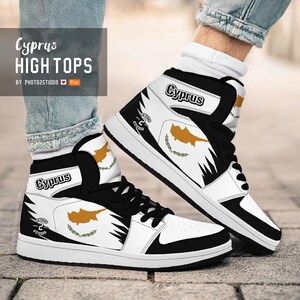 Cyprus High Top Shoes: National Pride Sneakers
