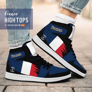 France High Top Shoes: National Pride Sneakers