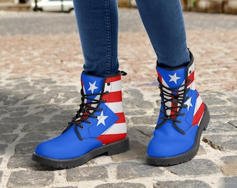 Puerto Rico National Flag Boots