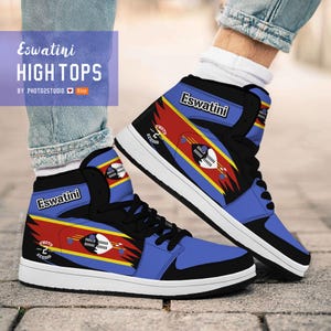 Eswatini High Top Shoes: National Pride Sneakers