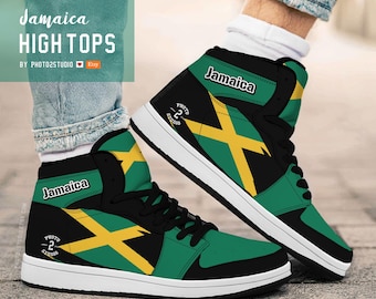 Zapatos de caña alta jamaicanos: zapatillas National Pride