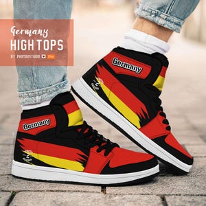 Germany High Top Shoes: National Pride Sneakers