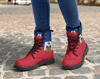 Haiti National Flag Boots