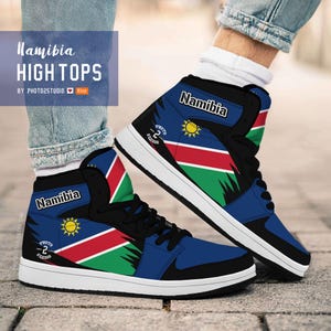Namibia High Top Shoes: National Pride Sneakers