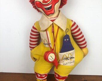 ronald mcdonald doll 80s