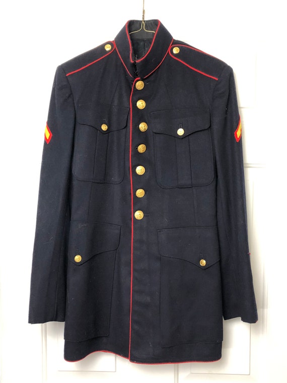 Vintage USMC dress blues jacket