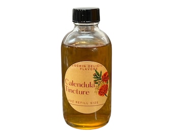 Calendula Tincture, Organic Calendula, Large 4oz refill bottle