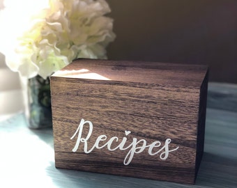 Custom Wood Recipe Box