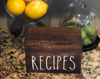 Custom Wood Recipe Box