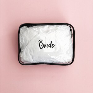 Bride Makeup bag | Bride gifts | Personalised | Wedding mementos | Hen party makeup bag | Cosmetic Bag | Bridal Bag | Travel Bag | Wash Bag