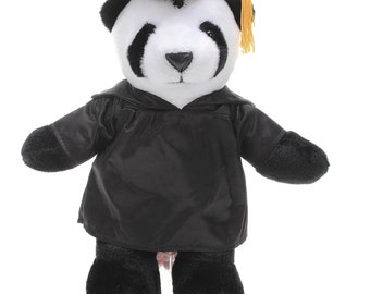 12 Inch Graduation Panda Stuffed Animal Toys for Graduation Day, Personalized Text, Name or Your School Logo on Gown