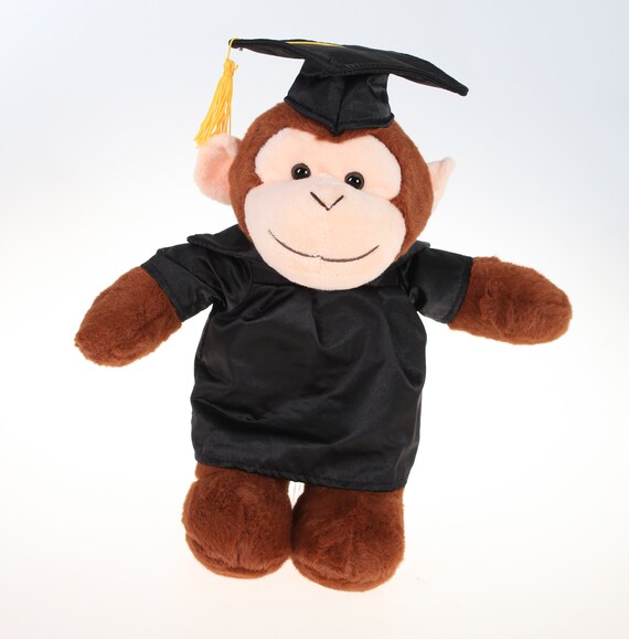 graduation monkey stuffed animal