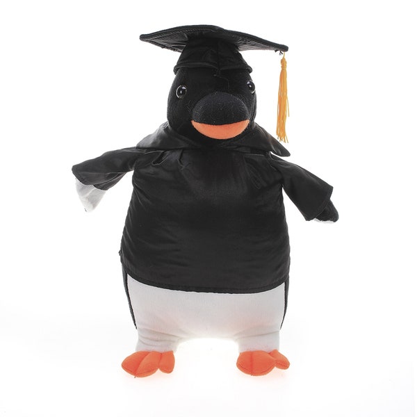 12 Inch Graduation Penguin Stuffed Animal Toys for Graduation Day, Personalized Text, Name or Your School Logo on Gown