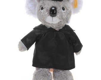 12 Inch Graduation Koala Stuffed Animal Toys for Graduation Day, Personalized Text, Name or Your School Logo on Gown