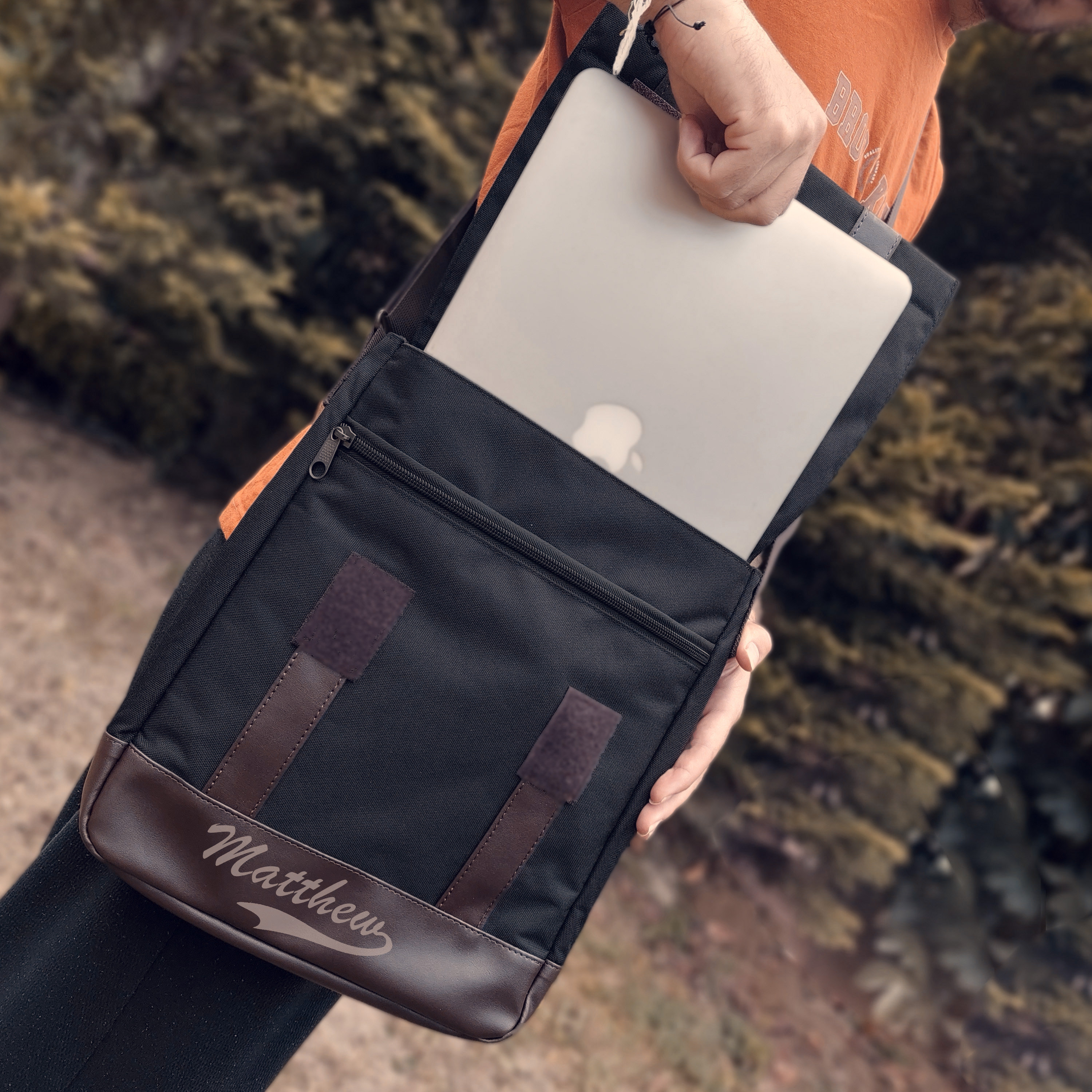 housse pochette en cuir ordinateur 13,3 pouces sacoche laptop serviette pc  portable compatible avec 2019 macbook air macbook pro 13'' surface p