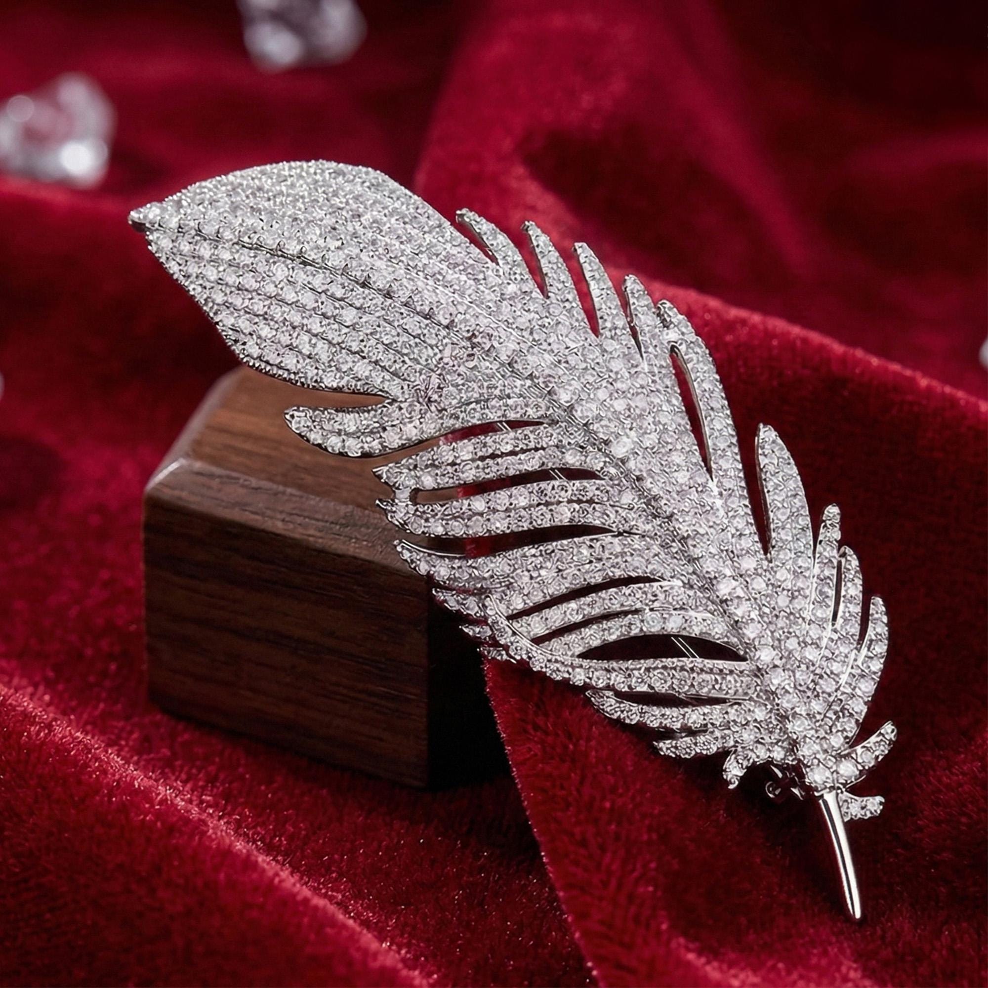Vintage Feather Brooch - Etsy display picture 1
