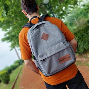 Sac à dos personnalisé en toile cirée - Sac d'école et d'ordinateur portable unisexe personnalisé, sac à dos durable pour l'université ou un usage quotidien