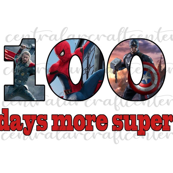 100 Days More Super PNG Digital File