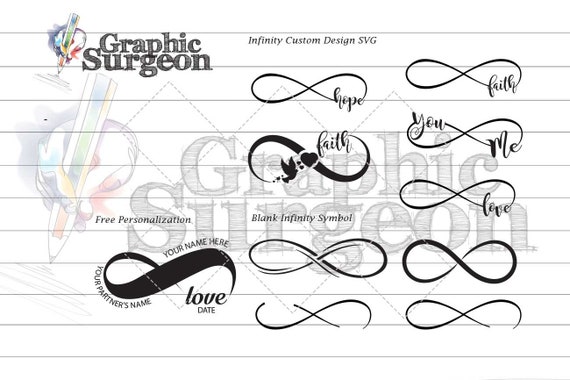 Download Infinity Symbol Svg Love Hope You And Me Faith Custom Svg Etsy