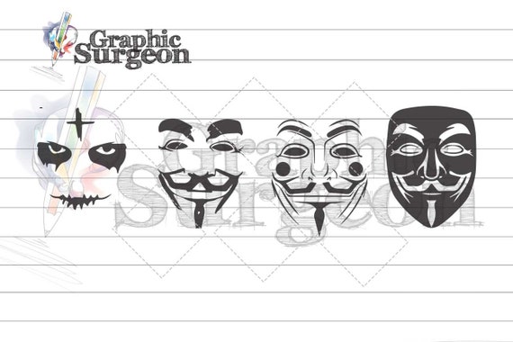 Download The Purge Custom Design Svg Mask Anonymous Mask Party Mask Etsy
