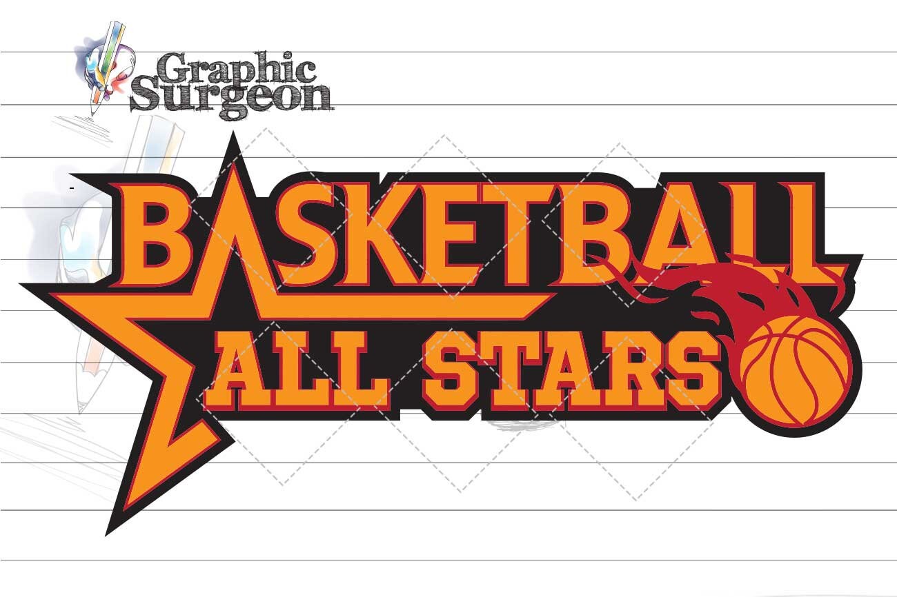 Basketball All stars logo Basketball vector SVG cut Etsy