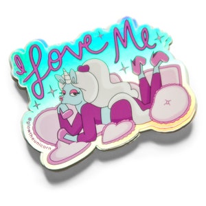 I Love Me Holographic Sticker