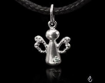 Silver Angel Charm, Angel Pendant, Guardian angel Pendant, Little Angel Pendant, Angel of protection Pendant, Guardian Angel Necklace, Nera