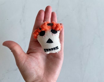 Halloween Day of the Dead Sugar Skull Catrina Decor | Calavera Magnet | Halloween Party | Mexican Sugar Skull Ornament | Halloween Decor