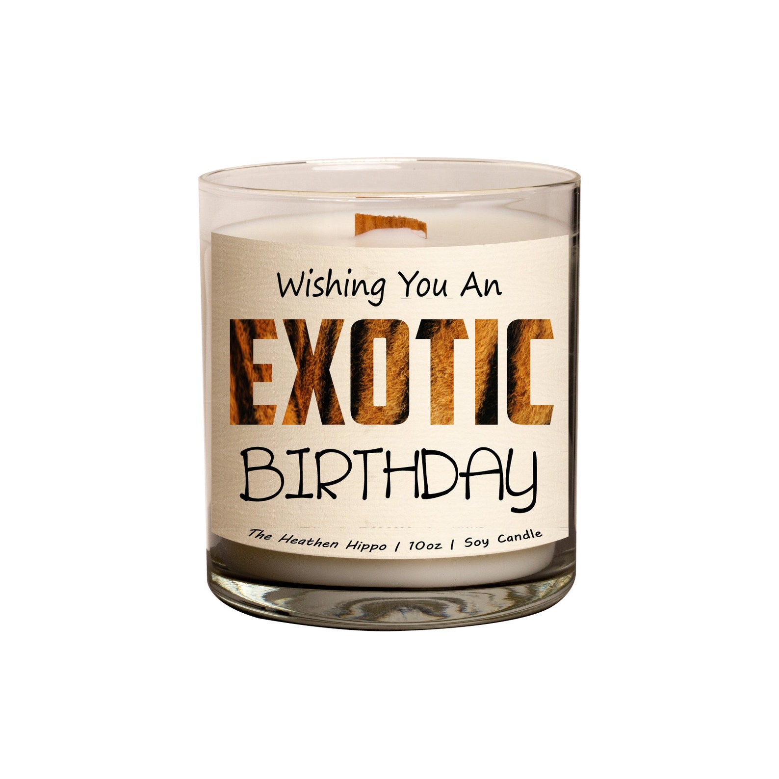 Happy Birthday Exotic Scented Candle gift for friend funny Etsy