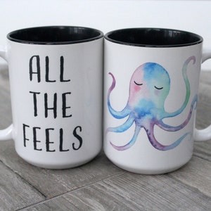 All The Feels Octopus Coffee Mug image 1