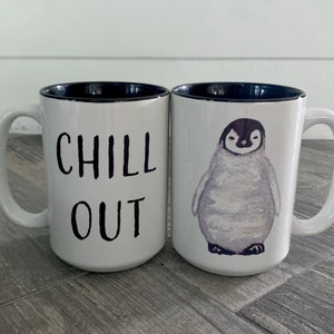 Chill Out Penguin Mug image 1