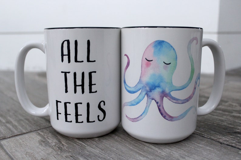 All The Feels Octopus Coffee Mug image 4