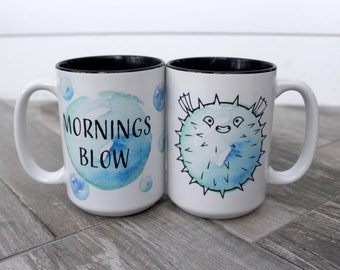 Coup du matin - Tasse blowfish