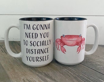 Crabby Social Distance Mug