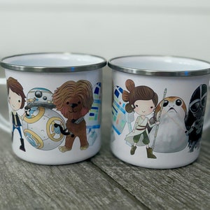 Space Characters Cup / Mug Camper Enamel Cup