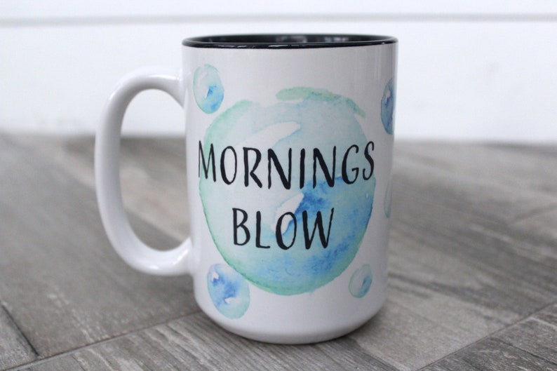 Mornings Blow Blowfish Mug afbeelding 3