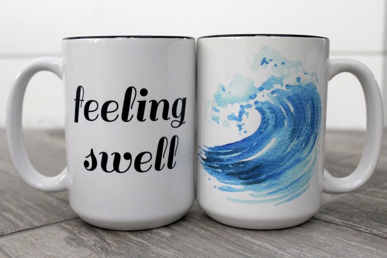 Feeling Swell Wave Coffee Mug image 1