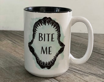 Bite Me Shark Jaw Mug