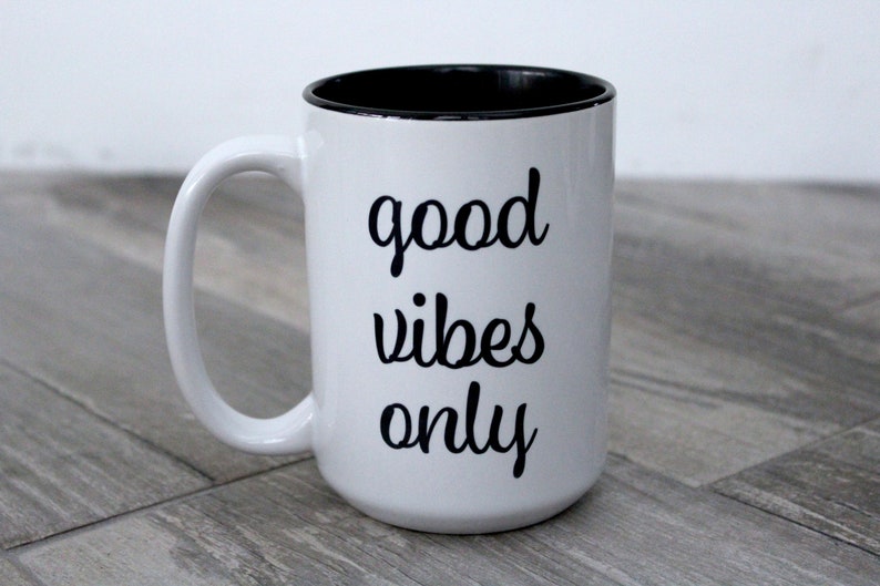 Good Vibes Only Coffee Mug image 3