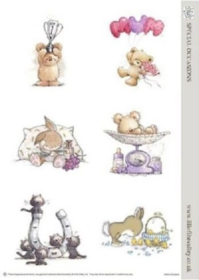 LOTV 5 Special Occasions Die Cut Sheets - 6 different images per LOTV 5 Special Occasions Die Cut Sheets - 6 different images per