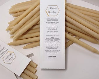 Large Boxed Beeswax Ear Candles - Choose Amount (W/WO Discs)