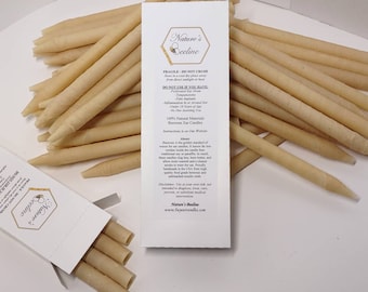 Large Beeswax Ear Candles - Choose Amount (add discs)