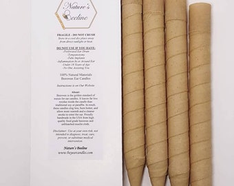 Świece do uszu z wosku pszczelego w rozmiarze Kong (XXL) – opakowanie 4 lub 6 sztuk