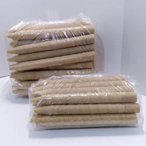 Wholesale Kong Size (XXL) Beeswax Candles - 10, 12, 20, or 50 Candles